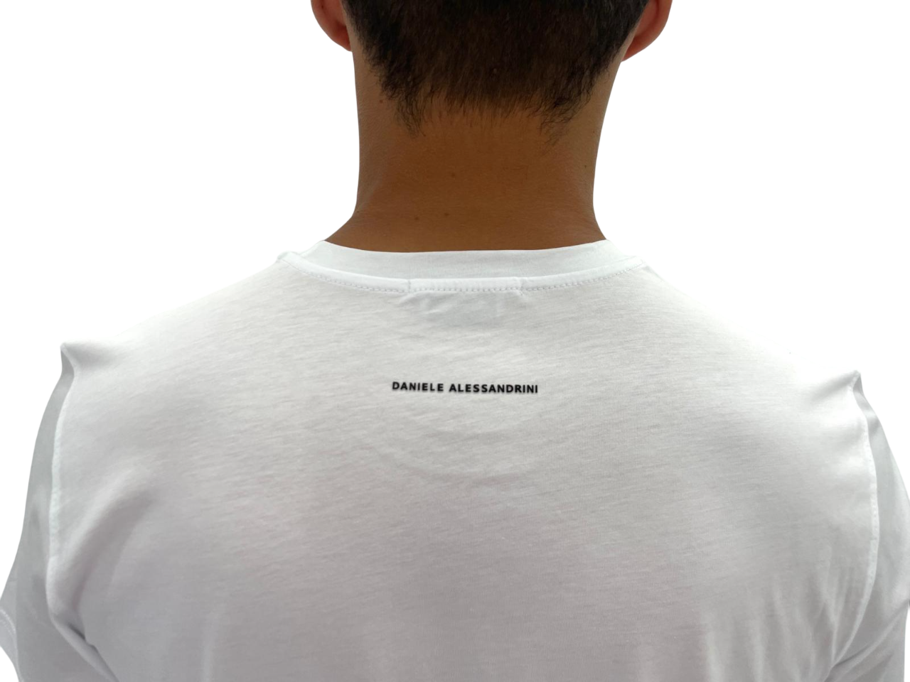 T-SHIRT BIANCA IN MISTO COTONE